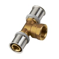 T-stykke PressCheck, 32mm-3/4''-32mm, messing - Roth