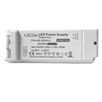 Strmforsyning, 100W, 24V DC, 4,16A, IP20, Flicker free