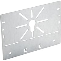 Dseplade type B FZS, hjde 140 mm, bredde 199 mm, lngde 200 mm, el-forzinket stl