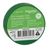 Blist isoleringstape pvc 19MMX20M gr?n