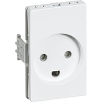 LK CLIC'LINE - stikkontakt 2-pol med jord - hvid
