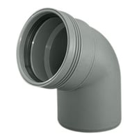 Wavin Wafix afløbsbøjning, 67,5°, Ø50 mm, plast, grå