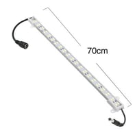 Trappe aluprofil med LED strip, 70 cm, 4W, 24V, IP65, med stik