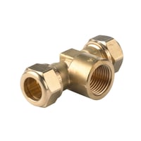 Vsh Kompression Tee Muffe, 18 mm x 3/4" x 18 mm