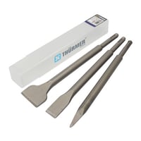Thrmer mejselst SDS-plus, 3 stk., 250 mm (spids, flad, bred)