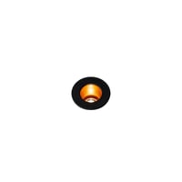 TRITON MINI LED indbygningsspot, sort/guld, 3000K