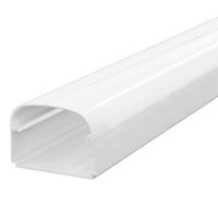 T75 rrkanal, 2 m, hvid, 74x56 mm, lige, 2 m, hvid RAL 9010