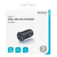 Billede af 12/24 V USB car charger compact size and dual USB-A ports hos WATTOO.DK