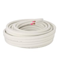 Dobbelt kobberrr, 1/4"-1/2", 20M med kappe - 20 meter