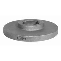 Sort gevindflange, Rp", uden huller