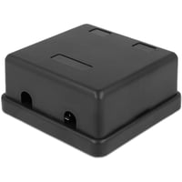 DeLOCK Keystone boks, 2 porte, plast, sort