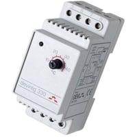 DEVIregT 330 - DIN-skinne termostat med ledningsfler (5 til 45 C)