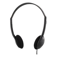 #2 - DELTACO Stereo Headphones , volumekontrol, 1x 3,5mm, ca 2m kabel
