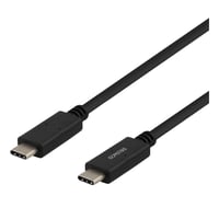 Deltaco Usb-c - Usb-c Cable, 5gbit/s, 5a, 1m, Black - Ledning