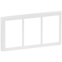 Billede af LK FUGA - Soft 63 vandret tripel design ramme, 3x1? modul, hvid