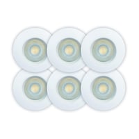 Sabina Low profile CCT, 230V, 4,9W, indendrs/udendrs, hvid (6-pak)