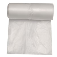 Spandepose 50 ltr. B600xL850mm 7my HDPE med Fals Kompakt Klar, 50 stk/rulle