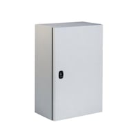 Vgskab Spacial S3D, 1000x1000x300 mm, stl, gr RAL 7035 - Schneider Electric