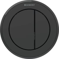 Geberit Type 10, fjernbetjening til 2-skyl, pneumatisk/mbel, plast, Easy-to-clean