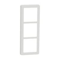 LK FUGA - Base 63 design ramme, 3 modul, hvid + teknisk monteringsramme