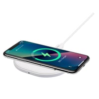 Trådløs oplader, 10 W, USB-C, Qi-certificeret, hvid