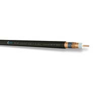 Coaxkabel / antennekabel HD 163 Cu/Cu PEF-250, 250 meter, sort - pr. meter