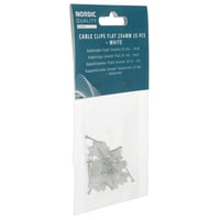 Billede af Kabelklips 2x4mm, neutrale, 25 stk.