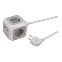 Billede af Brennenstuhl ALEA-Power USB-Charg Socket block 4-wy 1.4m H05VV-F 3G1.5