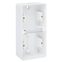 Underlag 2-modul, lodret, IP55, hvid - Niko