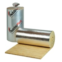 Lamelmtte, 30 mm, 1200 mm bred, 9,6 m glasuld, alufolie - 9,6 kvm