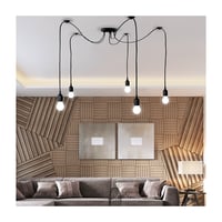 Edderkoppe Loftslampe Med E27 Fatning Og 1 5 Meter Stofledning 230v