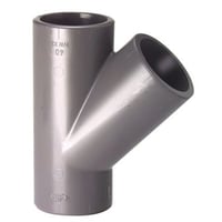 GF PVC Tee, 50 mm, 45