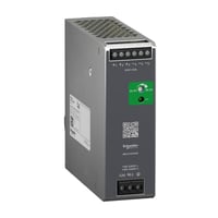 Modicon switchmode strmforsyning optimized til DIN-skinne med 24 VDC 120 W-5 A udgang og 100-240 VA