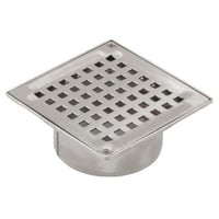 Blücher Square overdel med rist 145x145 mm. uden bærering. Til beton & fliser. Syrefast stål