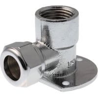 VSH forkromet kompressions-dkvinkel, " - 15 mm