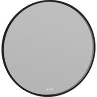 Dansani Moon Rammespejl Indbygget Lys Sort