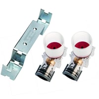 Roth QuickBox-red til mur, 15 mm indstik, dobbelt, rdgods