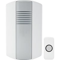 Dørklokkesæt med ledning inkl. dørtryk - Hvid