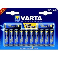 Billede af Varta Alkaline High Energy - AA batteri - 12 stk