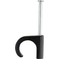 Clips TC 7-10/25MM-100 S, Sort, Rund, 7-10 mm, Sm 1,6 x 25 mm - 100 stk