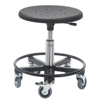 Montrstol Sigma 400rs Taburet Med Stlbase Og Fodring Samt Letlbende Hjul Sdehjde 47 66 Cm