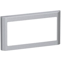 LK FUGA – Soft 63 vandret design ramme uden midtersprosse, 1×2 modul, stlmetallic