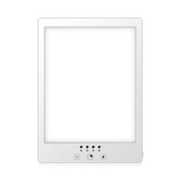 LED lysterapi lampe med timer, 14W, 12.000 LUX, flicker free, hvid