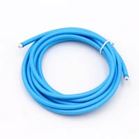 Stofledning, 5 meter, 2x0.75 mm, tekstil, 230V, lysebl