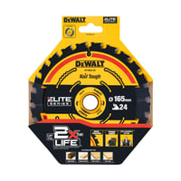 Dewalt Carbide Elite rundsavklinge, 165/20 mm, 24 td.