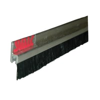 Børstetætningsliste, 30x14 mm, aluminium, 300 meter