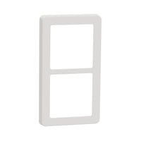 LK FUGA - Base 63 design ramme, 2 modul, hvid + teknisk monteringsramme