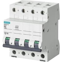 Billede af Siemens 5SL6 - Automatsikring, C 10A, 400Vac, 3P+N, 6kA, 4 modul hos WATTOO.DK