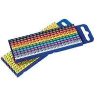 Ledningsmrke, 0-9 farvet, W3