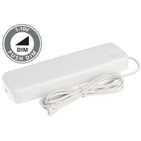 #2 - SlimLine: LED driver og 3000 mm tilslutningskabel til LED-skinner, 24Vdc / 20W, hvid (mat) - SG Armaturen